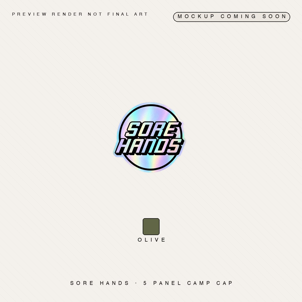 5 Panel Camp Cap preview mockup